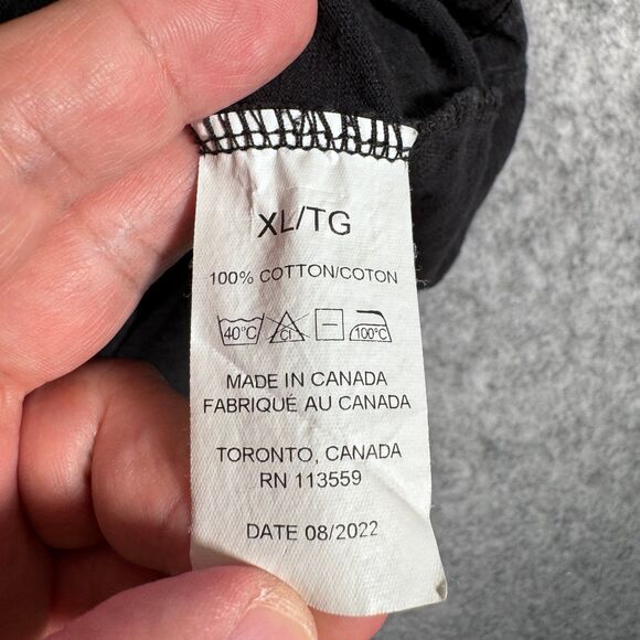 Hiro Clark T Shirt Mens Size Extra Large Black Sir Slub Cotton Tee Short Sleeve - Picture 7 of 8